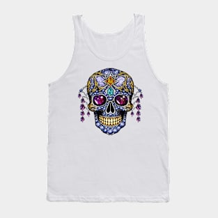 Bejeweled Skull #4 Tank Top